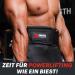 Dmoose Weight Lifting Belt - Self-Lock System for Men & Women | Fitness & Bodybuilding Belt - X-Large (110-119cm) - Ideal for Strength Training & CrossFit - Black - Buy Online on GoSupps.com