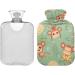 NAANLE Palmbatt Affe 1L Transparent Hot Water Bottle with Cover - Ideal for Pain Relief & Heat Therapy - Buy Online on GoSupps.com