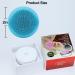 Portable Silicone Electric Facial Cleansing Brush - Waterproof Sonic Vibration for Deep Cleansing & Exfoliating - Gentle Face Massager (Blue) - Buy Online on GoSupps.com