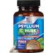 Premium Psyllium Husk Capsules 1450mg  Natural Fiber Supplement Non-GMO Gluten Free Digestive Support  Nature's Psyllium Fiber Caps Support Digestion & Regularity for Adult Men & Women - 60 Capsules 60 Count (Pack of 1)