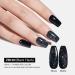 Tomicca UV Nail Polish Glitter Black - 15ml Gel Nail Varnish | Soak Off Black Glitter Gel for Perfect Manicure - Buy Online on GoSupps.com