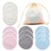 12 Setting Sliming Pads - washable and reusable - made of bamboo and cotton with washing bag make -up remote pads - super soft & environmentally friendly zero waste - for face & eyes