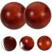 Beaupretty Wooden Handicraft Massage Balls - 4 PCS Stress-Relief & Muscle Stretching Tools - 5x5cm Mahogany & Bamboo Gymnastics Balls - Buy Online on GoSupps.com