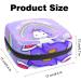 Portable Women's Binding-Storage Bags | Menstrual Cup Pocket & Tampon Insert for Teen Girls | Unicorn Rainbow Purple Design - Buy Online on GoSupps.com