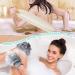 6 Pack Exfoliating Shower Bath Gloves Back Scrubber Set - Skin Exfoliation Combo for Smooth & Radiant Skin - Gray White - Buy Online on GoSupps.com