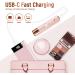 SUPRENT Facial Hair Remover for Women - USB-C Rechargeable Waterproof 2-in-1 Eyebrow Razor & Face Trimmer - Perfect for Peach Fuzz Lips & Chin (Pink - Buy Online on GoSupps.com
