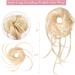 REECHO Super Long Tousled Updo Hair Bun Extension - Beige Blonde | Curly Wavy Hair Wrap Ponytail Scrunchie for Women Girls - Buy Online on GoSupps.com