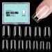 TOMICCA Short Square Nail Tips  504Pcs Full Cover Clear False Nails  Acrylic Fake Press on Nails  Soft Gel Tips for Nail Extension Home DIY Nail Salon 12 Sizes 1-5 Short Square Nail Tips