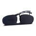 Nooz optics - Reading glasses - Essential Alba - Oval Form - Ultra light tea nylon frame - Ultra compact etui for everyday use - 6 colors - men and women marine blue +1