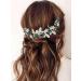 IYOU Flower Wedding Hair Vine Green Crystal Hair Accessories Bride Bridesmaid Headband Headpiece for Women - Buy Online on GoSupps.com