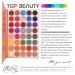 Cyerie Palette - 40 Highly Pigmented Eyeshadow Colors | Matt Shimmer & Metallic | Professional Warm Natural Bronze & Smoky Shades - Buy Online on GoSupps.com