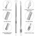 Jestilo Cuticle Pusher and UV Gel Nail Polish Remover Pack of 2 Cuticle Remover & Trimmer | Nail Art Tools Scraper and Cleaner Silver - Buy Online on GoSupps.com
