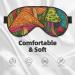 Mushroom Painting Sleep Mask | Adjustable Blackout Eye Covers for Men & Women | Ideal for Sleep & Travel - Buy Online on GoSupps.com