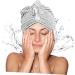 PRETYZOOM Coral Fleece Shower Cap Dry Hair Cap Hair Drying Cap Shower Head Long Hair Bonnet Hat Fast Drying Turban Salon Hair Hat Towel Hair Turban Large Shower Cap Women's Thicken - Buy Online on GoSupps.com