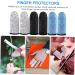 FOMIYES 6 Pair Finger Cots - Reusable Kitchen Cutting Finger Covers | Portable High Strength Polyethylene Thumb Sleeves for Multi-Use - Buy Online on GoSupps.com
