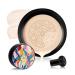 Whalegrass Air Cushion Cc Cream Mushroom Head Air Cushion Cc Cream Moisturizing & Concealer 2 in 1 Makeup Long Lasting Matte Easy to Apply Even Skin Tone Makeup Base Foundation (Ivory White)