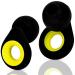 Noise Canceling Earplugs for Sleeping & Snoring Ear Protection for Concerts Wax Sleep Ear Plugs Noise Reduction - Comfortable & Effective Noise Canceling Earbuds (Black & Yellow)