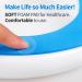 MINIVON Bedpan Cushion - Waterproof Soft Foam Pad for Elderly and Disabled - Non Slip Padded Potty Mats - 2 Pcs Pack - Buy Online on GoSupps.com