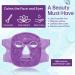 Reusable Ice Face Mask & Gel Eye Mask for Puffiness, Dark Circles, and Headaches - Purple - Buy Online on GoSupps.com