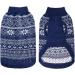 HOMIMP Dog Sweater Argyle - Warm Sweater Winter Clothes Puppy Soft Coat Ugly Dog Sweater for Small Medium and Large Dogs Pet Clothing Boy Girl (Medium Blue) M Bule - Buy Online on GoSupps.com