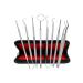 8 -dental care set tartar remover tooth cleaning set dental set stainless steel dentist instrument dentist cutlery dental probe scaler mouth mirror for tartar and plaque