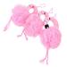 Lurrose 3Pcs bathroom sponge loofahs cartoon flamingo sponge body clothes peeling mesh soap mesh mesh sponge balls nice cartoon children shower toys for bad hotels