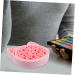 Buy 2-in-1 Makeup Brush Storage Box & Cleaner Mat - Cute Pink Silicone 11x11cm | Perfect for Sponge & Brush Care - Buy Online on GoSupps.com
