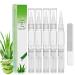Kuvarix Nail Care Pen 5 pieces nail care pen with glass nail file with tea tree oil aloe vera and vitamin E for moisturizing strengthening and whitening nail care