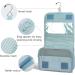 Travel Hanging Toiletry Wash Bag Makeup Cosmetic Organizer for Women Waterproof (Sky Blue) - Buy Online on GoSupps.com