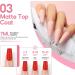 PEACECOLOR Gel Top Coat and Base Coat Set with Matte Top Coat Soak-Off Gel Nail Polish Matte Shine Finish Long Lasting Nail Art Manicure Pedicure for Salon & Home Use Clear - Buy Online on GoSupps.com