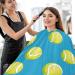 Waterproof Barber Cape - Cute Tennis & Cheetah Design Hair Cutting Bib for Men & Women | Unisex Haircut Cape - Buy Online on GoSupps.com