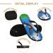 Mnsruu Golf Ball Tee Green Leaves Flip Flops | XL Sandals for Men & Women | Comfortable Travel & Spa Slippers - Buy Online on GoSupps.com