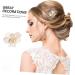 Korean hair combs hair accessories Xiuhe clothing Hairpin the flowers hair comb hairpin headgear hair comb clip vintage decorate bride hair comb vintage hair accessories dress - Buy Online on GoSupps.com
