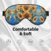 Unisex Sunflower Oil Painting Sleep Mask - Double-Sided Eye Mask for Sound Sleep & Skin Care - Buy Online on GoSupps.com