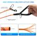 Loqatidis 15m Long Reflective Dog Leash for Medium & Small Dogs - Durable Comfortable Woven Handle Strong Lockable Hook - Ideal Camping Line (Orange) - Buy Online on GoSupps.com