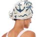 Coconut Palm Spear Boat Hair Towel 2 Pack - Super Absorbent Quick Dry Hair Turbans for Women & Girls | Ultimate Hair Drying Solution - Buy Online on GoSupps.com