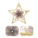 Baluue Star Shaped Nail Art Palette - Resin Mixing Plate with Golden Edge | Professional Manicure Tool for Nail Polish & Color Mixing - Buy Online on GoSupps.com