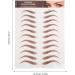 PRETYZOOM Autocollants pour Sourcils R sistants L'eau 12 Feuilles Marron R alistes Maquillage Yeux Sourcils Absents Asym triques Mise Rapide - Buy Online on GoSupps.com