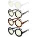 Eyekepper 4 Pack Stylish Reading Glasses - Fashion Round Reading Aid for Women 4 Pieces Mix - Bb40 Lenses 3.0 x