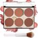6 Colors Blush Palette with Brush Face Blush Palette Matte & Shimmer Powder Blush Smooth & Silky Skin Tone Enhancing Face Blush Palette for Glam Makeup Look Contour and Highlighter Palette Blush-Set B
