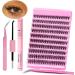 Laluerck DIY Lash Extensions Kit with D Curl Lash Clusters Lash and Seal Lash Applicator for Self Application at Home 8 To 15mix - Buy Online on GoSupps.com