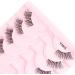KANGQL Half Lashes False Eyelashes Natural Half Lashes Short Wispy Clear Band Lashes Pack Cat Eye 3D Faux Mink Lashes Fake Eyelashes 10Pair - Buy Online on GoSupps.com