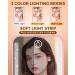 Gospire Mini Rechargeable Travel Makeup Mirror with Lights | 1X/3X Magnification | LED Compact Mirror with 3 Light Colors & Adjustable Brightness | Small Handheld Vanity Mirror for Purses | Pink - Buy Online on GoSupps.com