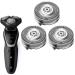 SH50 Replacement Heads for Philips Norelco Shavers Series 5000, Replace HQ8 Heads, OEM SH50/52 MultiPrecision Blades Made in Netherlands