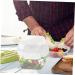 HOLIDYOYO Box Box Lunchbox Bento Container Lunch Boxes Lunch Holder White Compartment Box Pp Double Layer 15.8X15.8X14.3CM 10TUI4923B White 15.8X15.8X14.3CM - Buy Online on GoSupps.com
