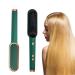 Hair Straightener Brush Electric Hair Straightening Comb Anti-Scald Hot Brush Hair Straightener Comb with 360 Swivel Cord 4 Temp Settings 30s Fast Heating & Auto-Off Safe for Women