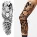 Kotbs Waterproof Black Totem Arm Sleeve Temporary Tattoos Set - 12 Sheets - Buy Online on GoSupps.com