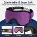 Adjustable Purple Sleep Mask for Men and Women - Zero Eye Pressure, Comfortable Eye Covers with Velcro - 1 Count - Buy Online on GoSupps.com