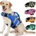 Kuoser Dog Life Jacket with Reflective Stripes Adjustable High Visibility Dog Life Vest Ripstop Dog Lifesaver Pet Life Preserver with High Flotation Swimsuit for Small Medium and Large Dog Blue Camo XX-Large Bluecamo