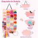 Hair Bow Holder Large Capacity Pink Frequently Used Deformation Prevention Easy Storage Easy to Fold Hair Clips Holder Felt Material for Door (3 Tier) - Buy Online on GoSupps.com